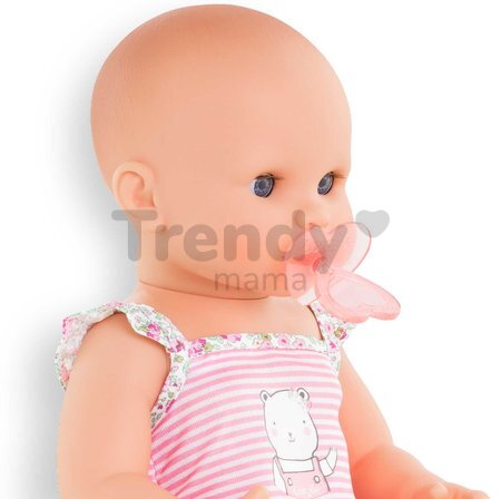 Bábika Emma pije a ciká Mon Grand Poupon Corolle s modrými klipkajúcimi očami a 3 doplnky 36 cm od 24 mes