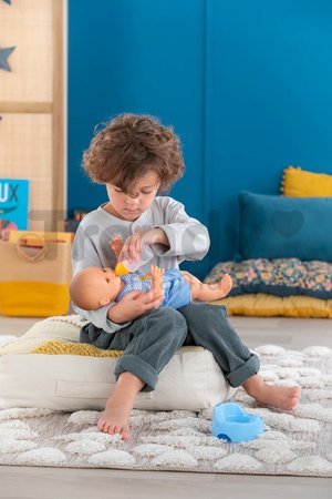 Bábika Paul pije a ciká Mon Grand Poupon Corolle s hnedými klipkajúcimi očami a 3 doplnky 36 cm od 24 mes