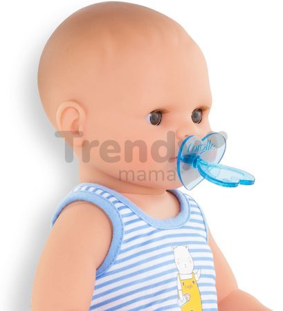 Bábika Paul pije a ciká Mon Grand Poupon Corolle s hnedými klipkajúcimi očami a 3 doplnky 36 cm od 24 mes