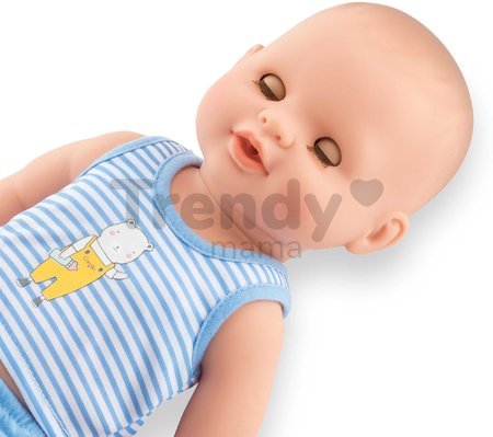 Bábika Paul pije a ciká Mon Grand Poupon Corolle s hnedými klipkajúcimi očami a 3 doplnky 36 cm od 24 mes