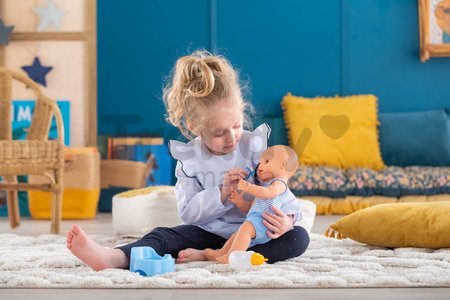 Bábika Paul pije a ciká Mon Grand Poupon Corolle s hnedými klipkajúcimi očami a 3 doplnky 36 cm od 24 mes