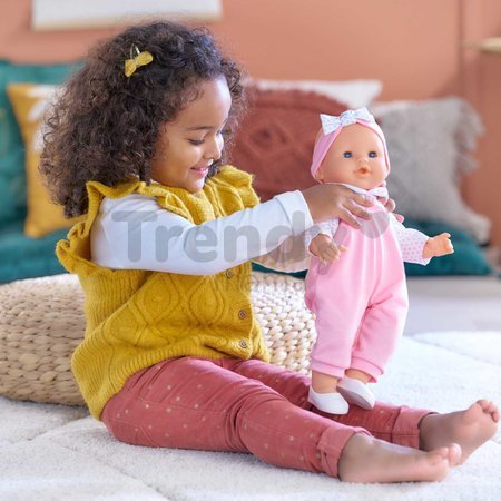 Bábika Lise Mon Grand Poupon Corolle s modrými klipkajúcimi očami a špúliace ústočká 36 cm od 24 mes