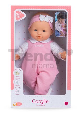 Bábika Lise Mon Grand Poupon Corolle s modrými klipkajúcimi očami a špúliace ústočká 36 cm od 24 mes