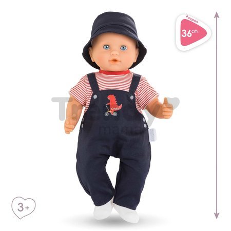Bábika Eliott Mon Grand Poupon Corolle s modrými klipkajúcimi očami a špúliace ústočká 36 cm od 24 mes