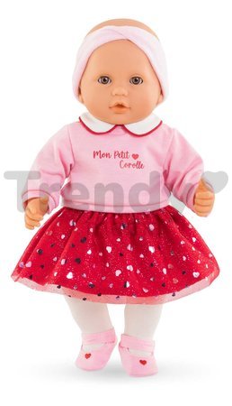 Bábika Albane Heart Petals Mon Grand Poupon Corolle s hnedými klipkajúcimi očami a špúliace ústočká 36 cm od 24 mes