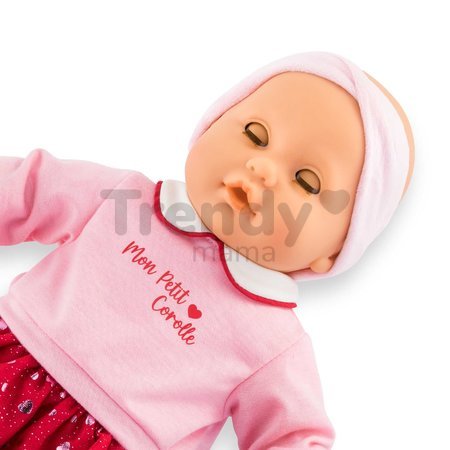 Bábika Albane Heart Petals Mon Grand Poupon Corolle s hnedými klipkajúcimi očami a špúliace ústočká 36 cm od 24 mes