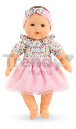 Bábika Mon Adorable Grand Poupon Blossom Garden Corolle s modrými klipkajúcimi očami špúliace ústočká so sukničkou 36 cm od 24 mes