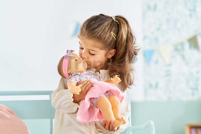 Bábika Mon Adorable Grand Poupon Blossom Garden Corolle s modrými klipkajúcimi očami špúliace ústočká so sukničkou 36 cm od 24 mes