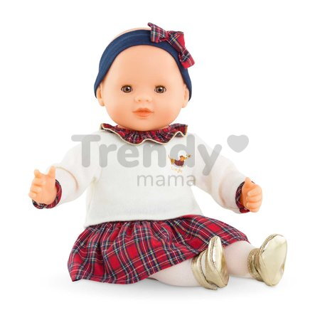 Bábika Suzanne Corolle Holidays Mon Grand Poupon Corolle vianočná edícia s hnedými klipkajúcimi očami 36 cm od 24 mes