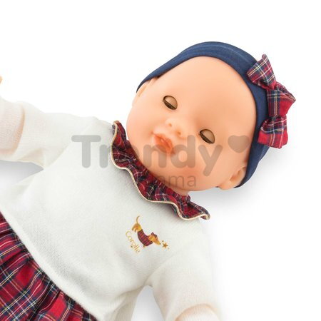 Bábika Suzanne Corolle Holidays Mon Grand Poupon Corolle vianočná edícia s hnedými klipkajúcimi očami 36 cm od 24 mes