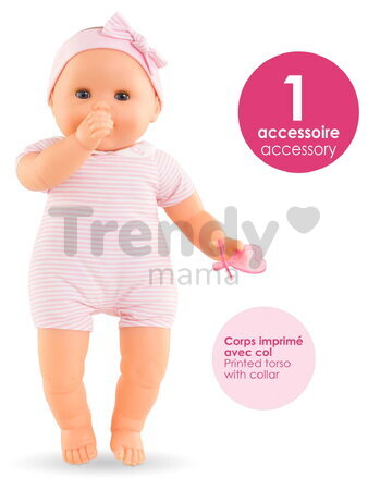 Bábika My Adorable Large Baby Doll Corolle na obliekanie s modrými klipkajúcimi očami 36 cm od 24 mes