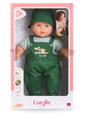 Bábika Eliott Crocodile Mon Grand Poupon Corolle s modrými klipkajúcimi očami a špúliace ústočká 36 cm od 24 mes
