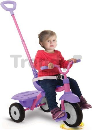 Trojkolka skladacia Folding Fun Trike 2in1 Pink smarTrike ružová s bezpečnostným pásom od 15 mes