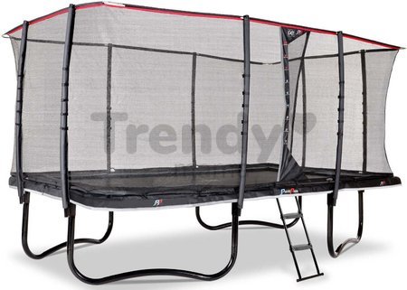 Trampolína s ochrannou sieťou a rebríkom PeakPro Exit Toys 275*458 cm čierna