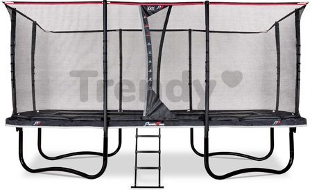 Trampolína s ochrannou sieťou a rebríkom PeakPro Exit Toys 305*519 cm čierna