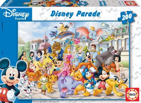 Puzzle Disney Sprievod Educa 200 dielov od 6 rokov