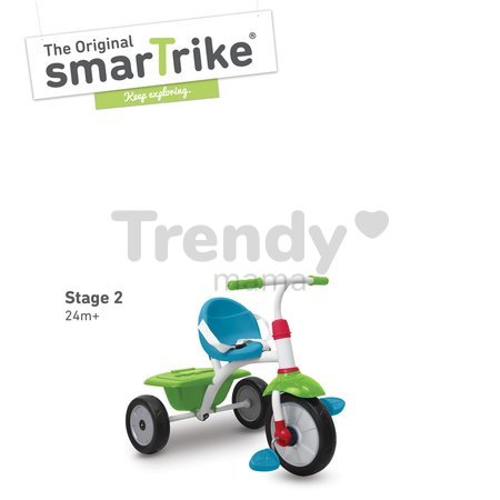 Trojkolka Fun Plus smarTrike 2v1 modro-zelená od 15 mes