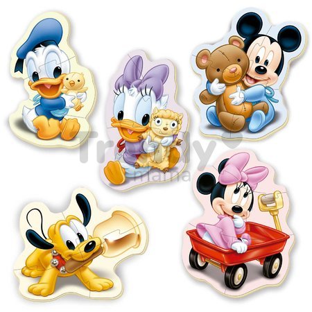 Baby puzzle Mickey Mouse Educa 5-obrázkové od 24 mes