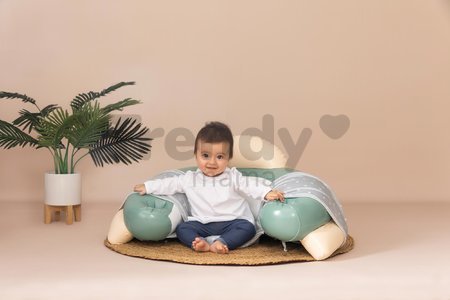 Sedátko s didaktickým stolom Cosy Seat Little Smoby s textilným poťahom a funkciami na vývoj motoriky od 6 mes