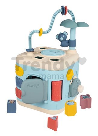 Didaktická kocka Explor Cube Little Smoby pre jemnú motoriku 5 strán a 13 funkcií so zvukom od 12 mes