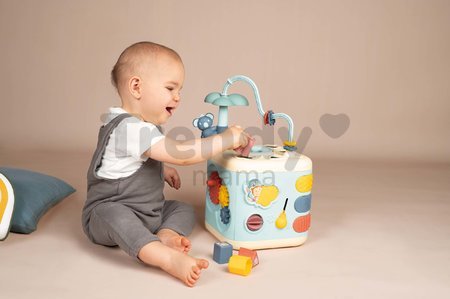 Didaktická kocka Explor Cube Little Smoby pre jemnú motoriku 5 strán a 13 funkcií so zvukom od 12 mes