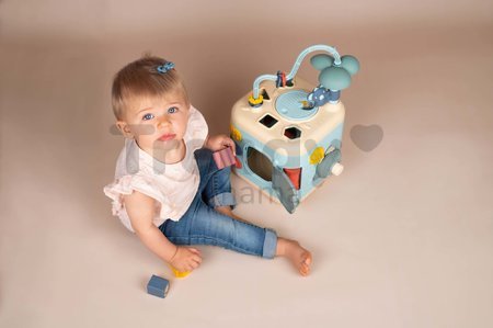 Didaktická kocka Explor Cube Little Smoby pre jemnú motoriku 5 strán a 13 funkcií so zvukom od 12 mes