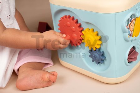 Didaktická kocka Explor Cube Little Smoby pre jemnú motoriku 5 strán a 13 funkcií so zvukom od 12 mes
