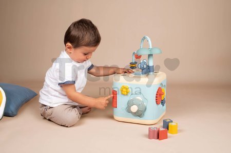 Didaktická kocka Explor Cube Little Smoby pre jemnú motoriku 5 strán a 13 funkcií so zvukom od 12 mes