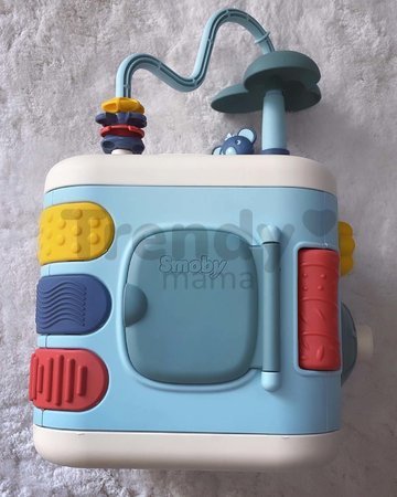 Didaktická kocka Explor Cube Little Smoby pre jemnú motoriku 5 strán a 13 funkcií so zvukom od 12 mes