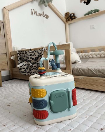 Didaktická kocka Explor Cube Little Smoby pre jemnú motoriku 5 strán a 13 funkcií so zvukom od 12 mes