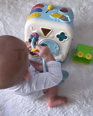 Didaktická kocka Explor Cube Little Smoby pre jemnú motoriku 5 strán a 13 funkcií so zvukom od 12 mes