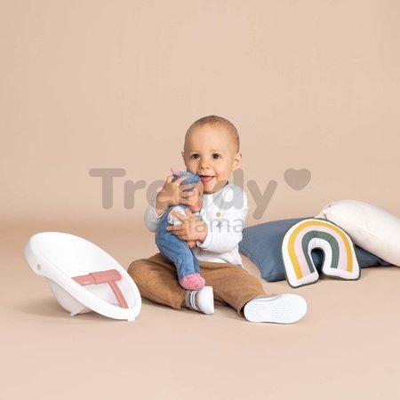 Didaktické chodítko a kočík Baby Walker 3v1 + Baby Doll Little Smoby s 30 cm bábikou a brzdovým systémom od 12 mes