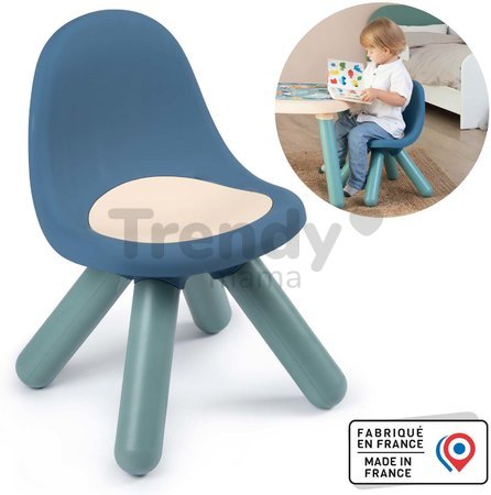 Stolička pre deti Chair Blue Little Smoby modrá s UV filtrom a nosnosťou 50 kg výška sedadla 27 cm od 18 mes