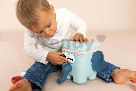 Didaktická kocka Kaboom Cube Little Smoby skladanie rôznych druhov zvieratiek pre jemnú motoriku s 15 doplnkami od 18 mes