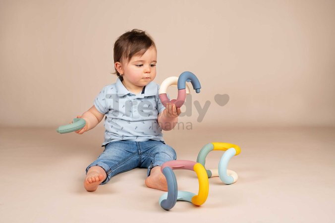 Didaktická trubica skladacia a rozoberateľná Tubo Little Smoby rôzne tvary a formy pre rozvoj jemnej motoriky od 12 mes