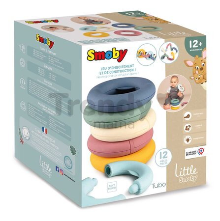 Didaktická trubica skladacia a rozoberateľná Tubo Little Smoby rôzne tvary a formy pre rozvoj jemnej motoriky od 12 mes