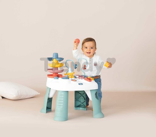 Didaktický stolík s vkladacími kockami Activity Table Little Smoby s aktivitami na vývoj jemnej motoriky od 12 mes