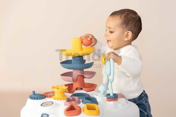Didaktický stolík s vkladacími kockami Activity Table Little Smoby s aktivitami na vývoj jemnej motoriky od 12 mes