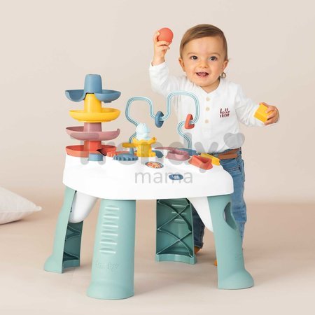 Didaktický stolík s vkladacími kockami Activity Table Little Smoby s aktivitami na vývoj jemnej motoriky od 12 mes