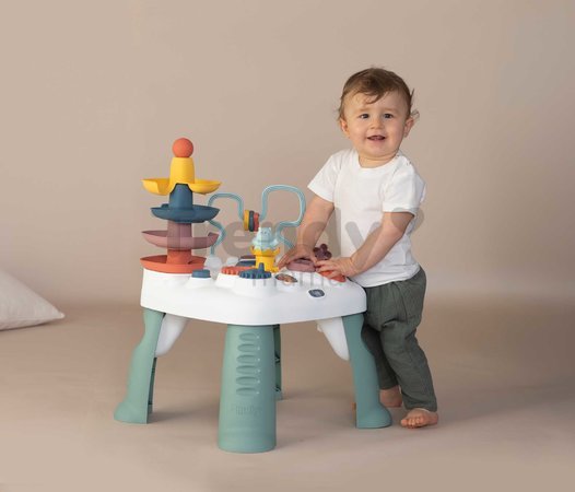 Didaktický stolík s vkladacími kockami Activity Table Little Smoby s aktivitami na vývoj jemnej motoriky od 12 mes