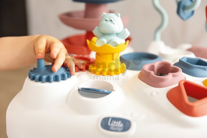 Didaktický stolík s vkladacími kockami Activity Table Little Smoby s aktivitami na vývoj jemnej motoriky od 12 mes