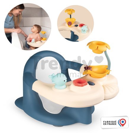 Sedátko do vaničky Baby Bath Time Little Smoby s prísavkami a vodnými hračkami od 6 mes