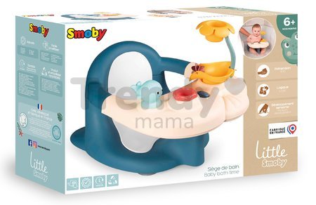 Scaun de baie Baby Bath Time Little Smoby cu ventuze și jucării de apă de la 6 luni