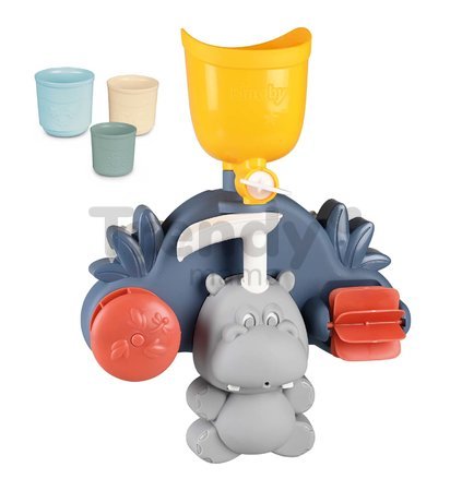 Aquapark do vane Hroch Hippo Little Smoby s vodným mlynom a 3 šálkami 100% recyklovateľné od 12 mes