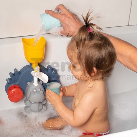 Aquapark do vane Hroch Hippo Little Smoby s vodným mlynom a 3 šálkami 100% recyklovateľné od 12 mes