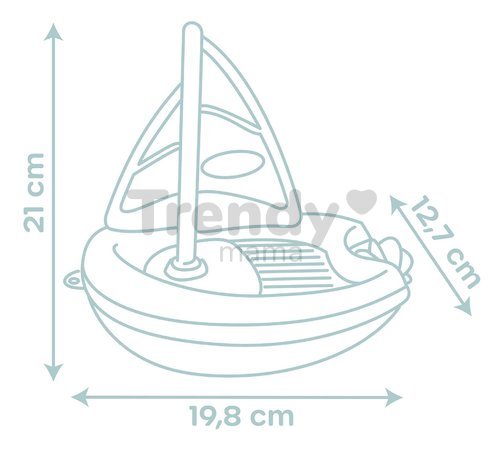 Plachetnica do vody Sailing Boat Little Smoby od 12 mes