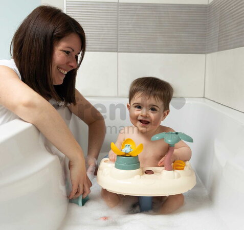 Sedátko do vaničky s magickou kvetinou Little Baby Bath Time Smoby s prísavkami a vodnou chobotnicou od 6 mes SM140408