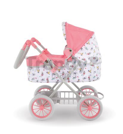 Hlboký kočík Carriage Mon Grand Poupon Corolle skladací pre 36-52 cm bábiku výškovo nastaviteľný s taškou