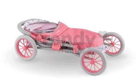 Hlboký kočík Carriage Mon Grand Poupon Corolle skladací pre 36-52 cm bábiku výškovo nastaviteľný s taškou