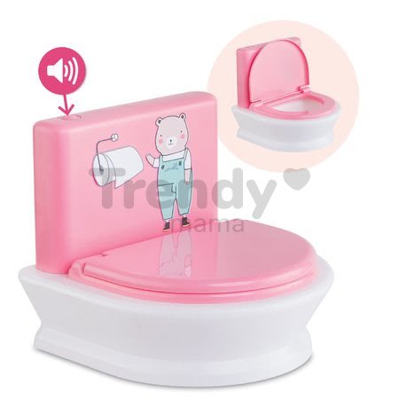 Splachovací záchod Interactive Toilet Mon Grand Poupon Corolle pre 36-42 cm bábiku od 3 rokov